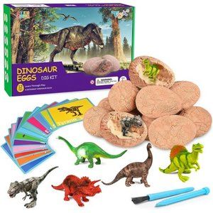 Dig Up Dinosaur Fossil Eggs, Break Open 12 Unique Eggs and Discover 12 Dinosaurs